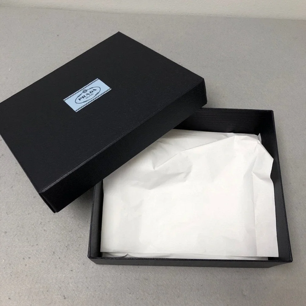 Prada Packaging Set OS Black White Authentic Luxury Storage Accessories 10x12x4